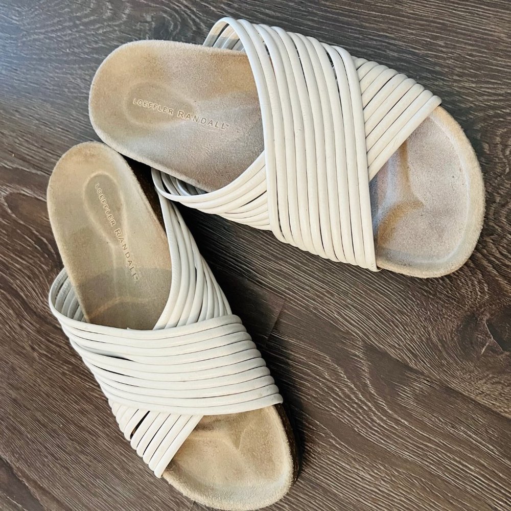 Loeffler Randall White Petra sandals - size 6 - Picture 3 of 3